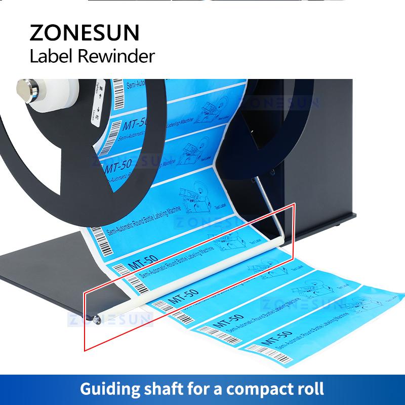 ZONESUN Automatic Rewinding Machine Label Rewinder Barcode Serial Number Label Reeler Sticker ZS-LRA8