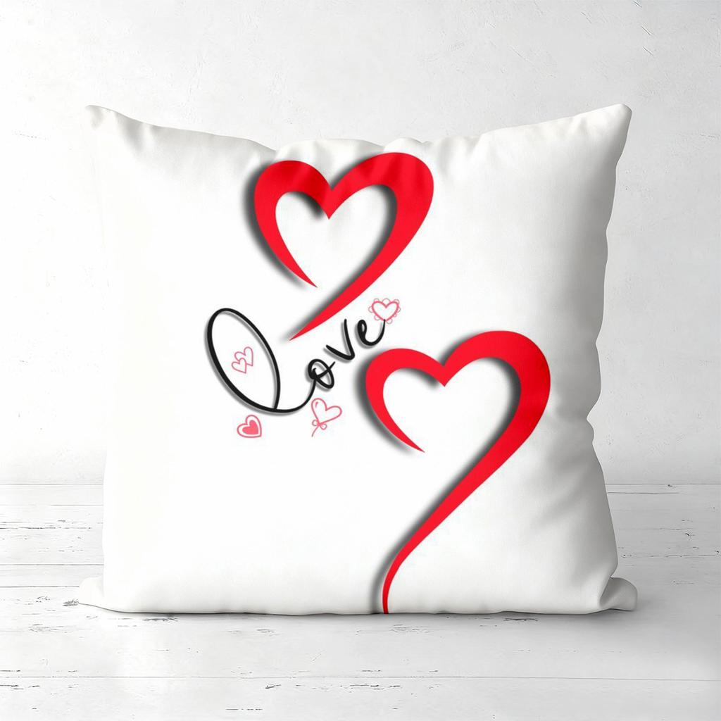 Hands Heart Love Design Throw Pillow Cushions Polyester pillowcase, sofa decorative cushion cov Headboard Pillow