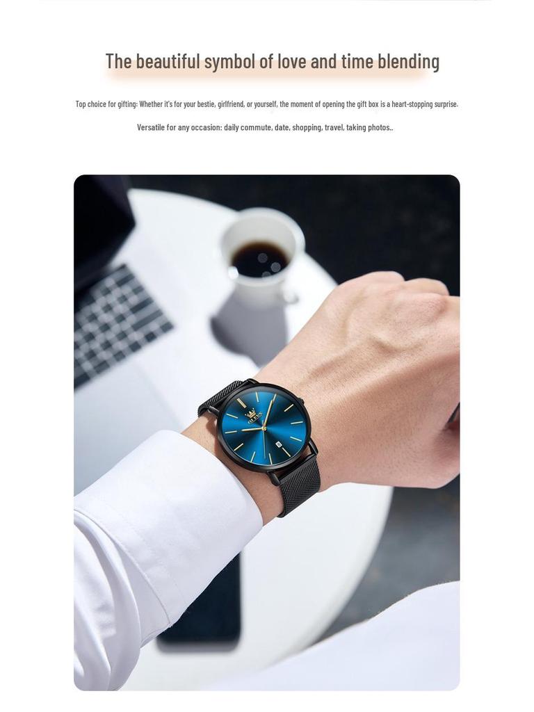 Часы кварцевые Olishi на День святого Валентина, Тонкий студенческий электронный дизайн, Унисекс