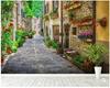 Обои Старый Город Улица Фреска Гостиная Диван Кафе Фон Настенное Украшение Обои