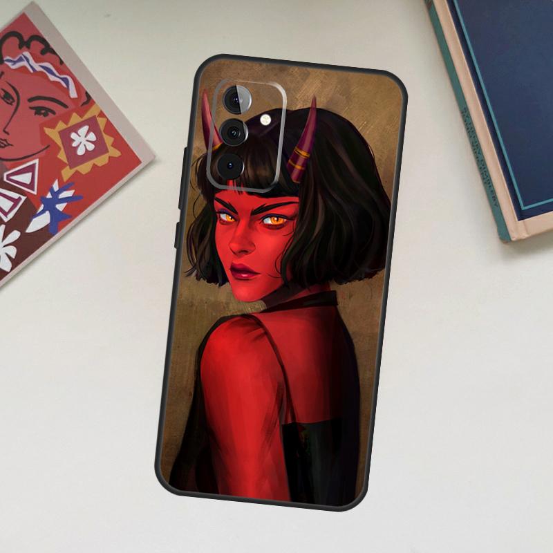 Devil Woman Case For Samsung Galaxy A06 A16 A26 A36 A56 A55 A35 A15 A53 A32 A52 A33 A13 A14 A34 A54 A17