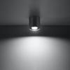 Plafon Orbis 1 Gu10 Antracyt Alu Sollux Sl.0568