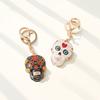 With Buckle Skeleton Keyring Mandala Skull Key Chain Pedant Bag Charm Pendant Skull Keychains  Car