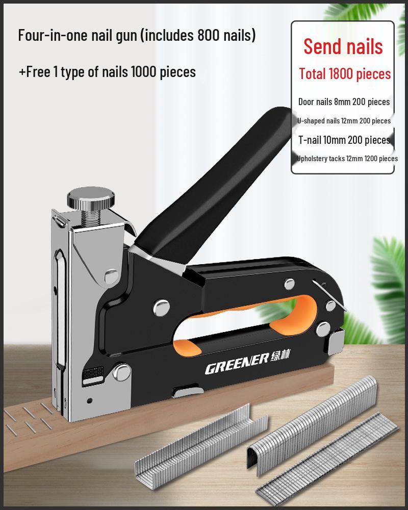 Martin Manual Nailing Gun, Staple Gun & Air Nailer for Woodworking - Household U-Shaped Stapler