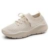 New Thick-soled Flying Woven Dad Shoes for Women, One-step Shoes