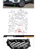 Land Rover Range Rover Evoque 2012-2018 Рамка противотуманной фары для маленьких фар, Динамическая модель (LR079667, LR079666)