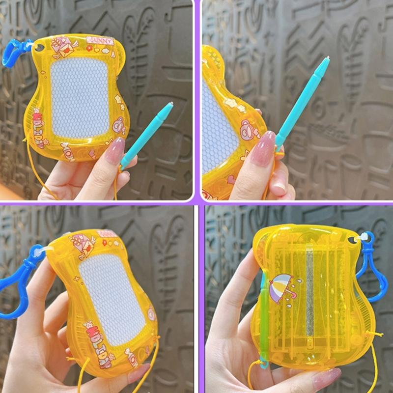 Многоразовые блокноты для рисования Магнитная планшетка для рисования Портативный брелок Набор художественных досок Магнитная художественная доска Идеально для детей в путешествии