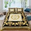 Home Living Luxury 3D Golden Lion Bedding Set Comfortable Duvet Cover Set Boys Bedding Set Queen and King EU/US/AU/UK Size