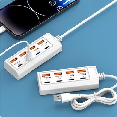 8-портовое USB-зарядное устройство Type C USB-адаптер для настенного зарядного устройства Multiports Fast Charger Travel Socket Phone USB Plug Adapter