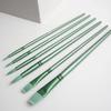 4/6 Pcs Watercolor Brush Pointed Round Flat Head Soft Hair Beginner's Art Student Hand Drawn Watercolor Nylon Painting Material
