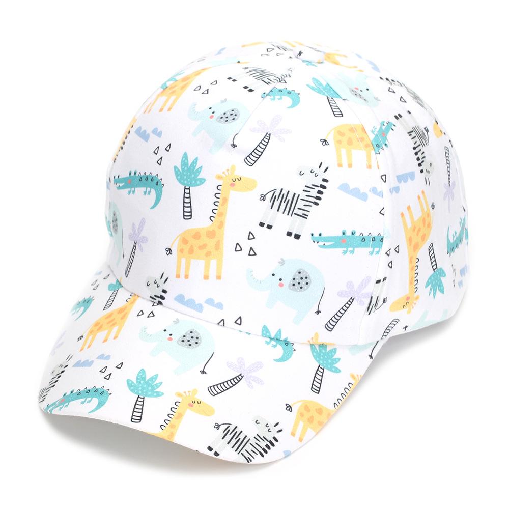 Children's Cartoon Animal Baseball Caps - Spring/autumn - Boys' Cute Beanie Hats - Girls' Sun Hats
