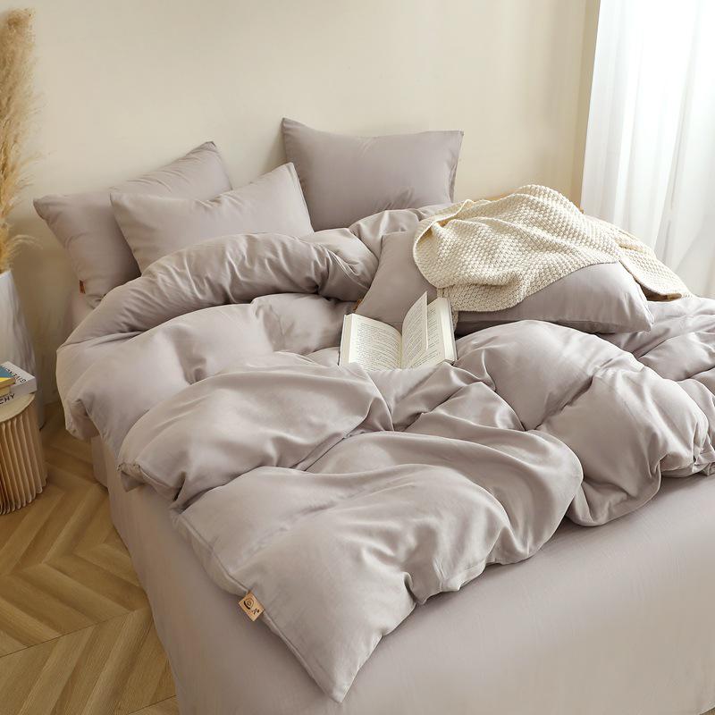 Princess Style 100% Cotton Double-Layer Gauze 4-Piece Bedding Set - Skin-Friendly and Baby-Safe