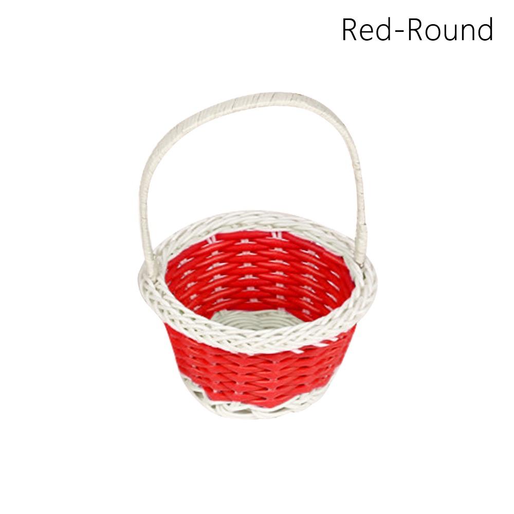 Корзина для хранения цветов из ротанга, круглая/в форме сердца, плетеная корзина для цветов для дома, свадьбы