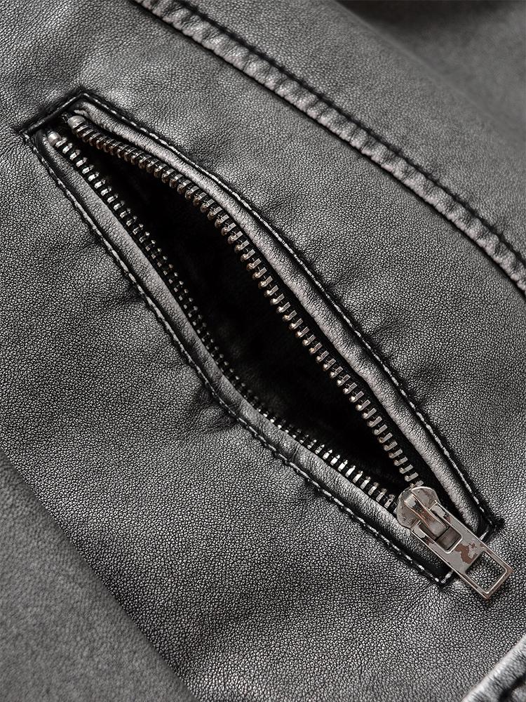 Весна-Осень, женская свободная молния с поясом, короткая куртка из искусственной кожи в стиле ретро, уличная одежда, женское шикарное винтажное пальто, верхняя одежда