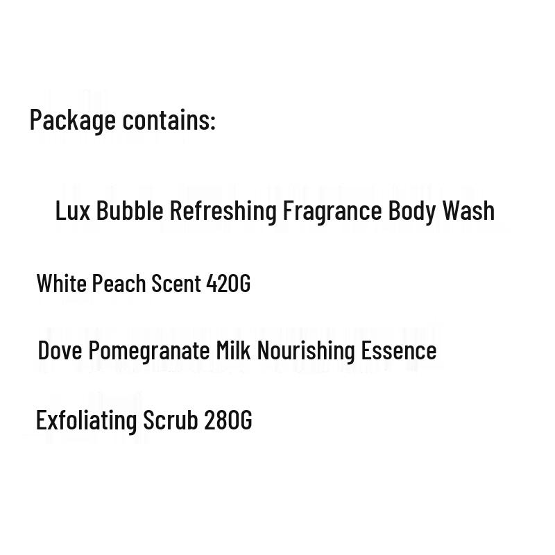 Набор гель для душа и скраб для тела Lux с ароматом белого персика