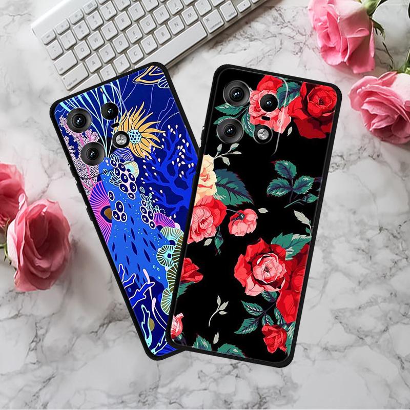 Чехол для Motorola Edge 50 Pro 5G с печатью узора, мягкая TPU накладка для мобильного телефона