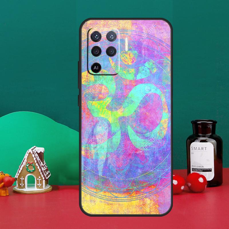 Чехол с дизайном мандалы Йога Ом Намасте для Oppo A16 A76 A96 A17 A60 A40 A80 A98 A58 A78 A18 A38 A57 A74 A54 A94 A15 A5 A6 Pro