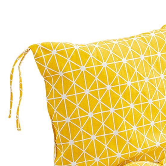 Подушка для кресла с высокой спинкой с геометрическим принтом, подушка для кресла-качалки, подушка для сиденья и спинки с ремешками для уличного кресла для патио