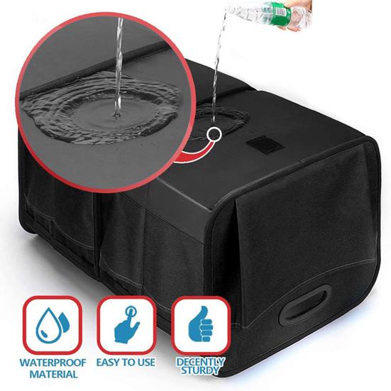 Органайзер для багажника, складной ящик для хранения, большая вместимость, несколько отделений, водонепроницаемый складной чехол для багажника автомобиля