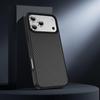 iPhone 16PM Carbon Fiber Frame Case with Magnetic Anti-Drop Protection for iPhone 17/15
