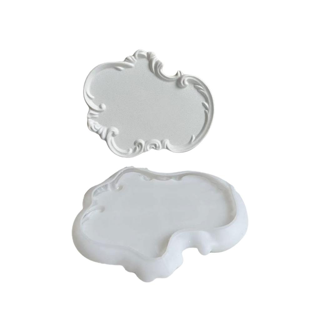 Элегантный европейский стиль силиконовая форма для подноса формы для литья эпоксидной смолы форма для гипса и цемента настольные украшения для дома
