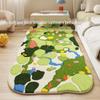 Unique Forest Moss Plush Carpet: Dirt-Resistant Bedroom and Bay Window Floor Mat for Autumn and Winter