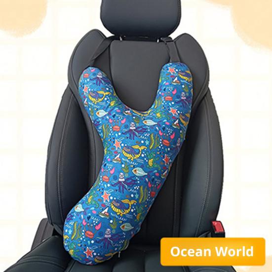 Подушка для путешествий в автомобиле, поддержка головы и тела во время сна для взрослых и детей, мягкая подушка для шеи на заднее сиденье автомобиля для дальних поездок на автомобиле