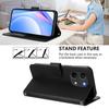 Wallet Case for Poco X8 Pro Max 5G - Leather/PU, Black, With Lanyard