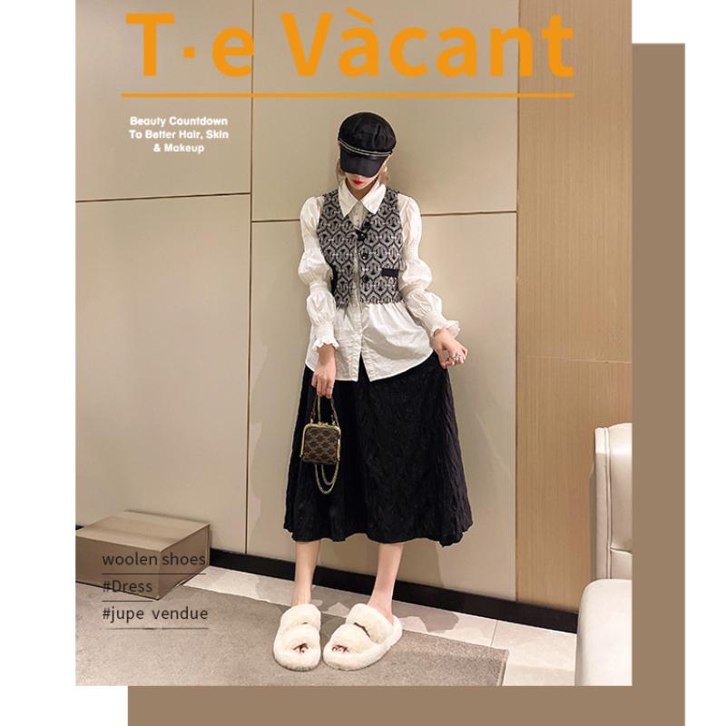 Новые шерстяные тапочки с толстой подошвой для женщин, домашние шерстяные тапочки с мягкой подошвой для женщин, осенне-зимние утепленные шерстяные тапочки для женщин