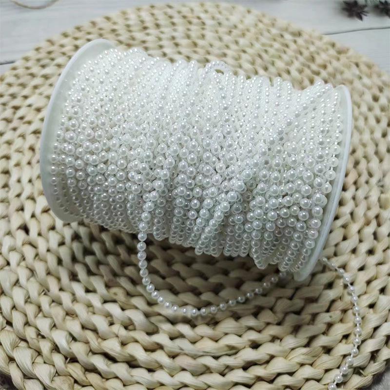 Ручная работа Свадебные жемчужные нити для DIY подарочных коробок, упаковки цветов, ожерелий и декоративной ленты