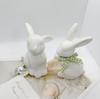 Креативная керамическая фигурка кролика для декора дома - Идеально подходит для гостиной, прихожей или винного шкафа.