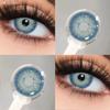 Цветные контактные линзы Mill Creek, 2 шт., 14,2/14,5 мм, синие контактные линзы, ежегодное использование, косметические контактные линзы