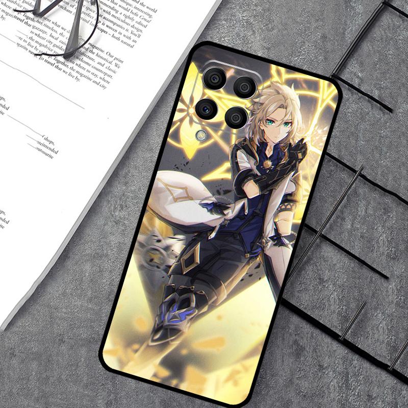 Чехол Genshin Impact Albedo для Samsung Galaxy M15 M11 M12 M13 M14 M06 M16 M36 M56 M31 M53 M32 M52 M35 M55 M34 M54