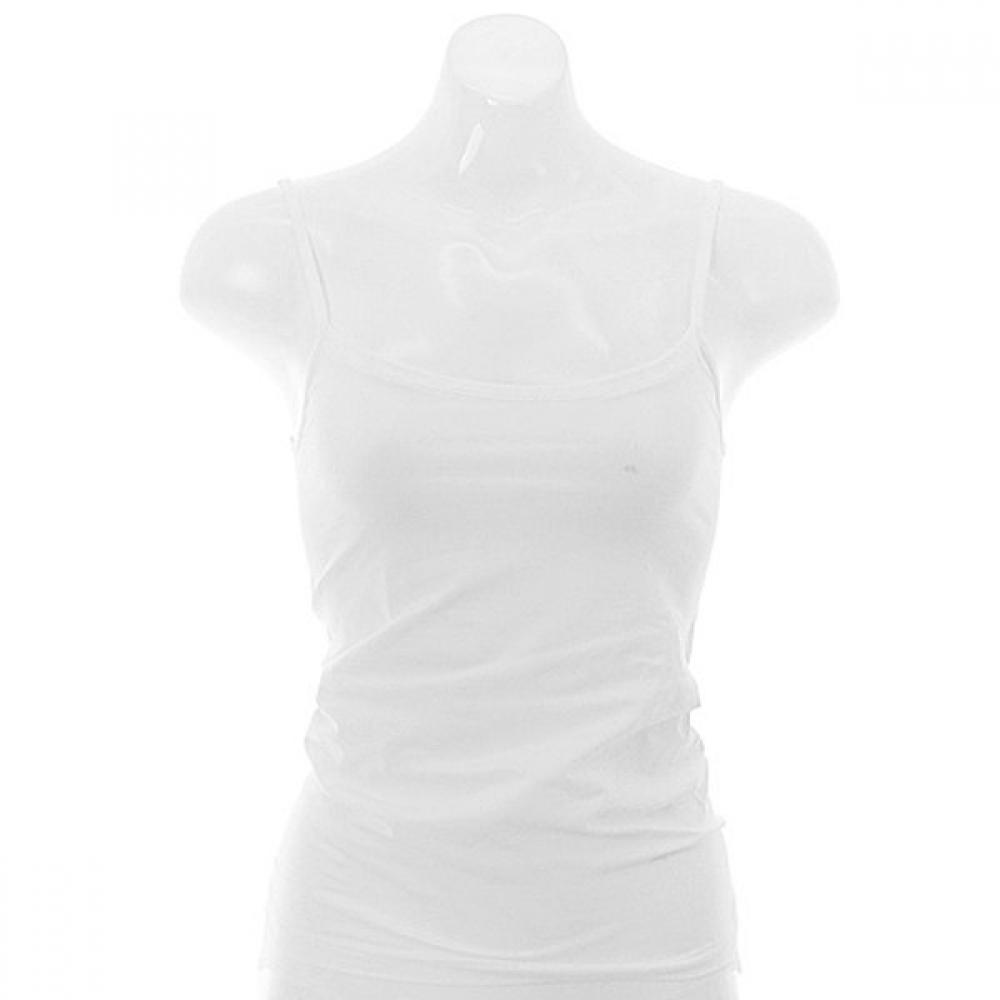 Barbara Organic Cotton String Running Tank Top Glg2515 Wh