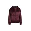 Solid Color Running Hooded Jacket Women Outerwear Purple-Red H31108