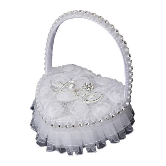 Кольцо для удержания Изысканный красивый цветок Свадебный элегантный кружевной чехол для ювелирных изделий Подушка