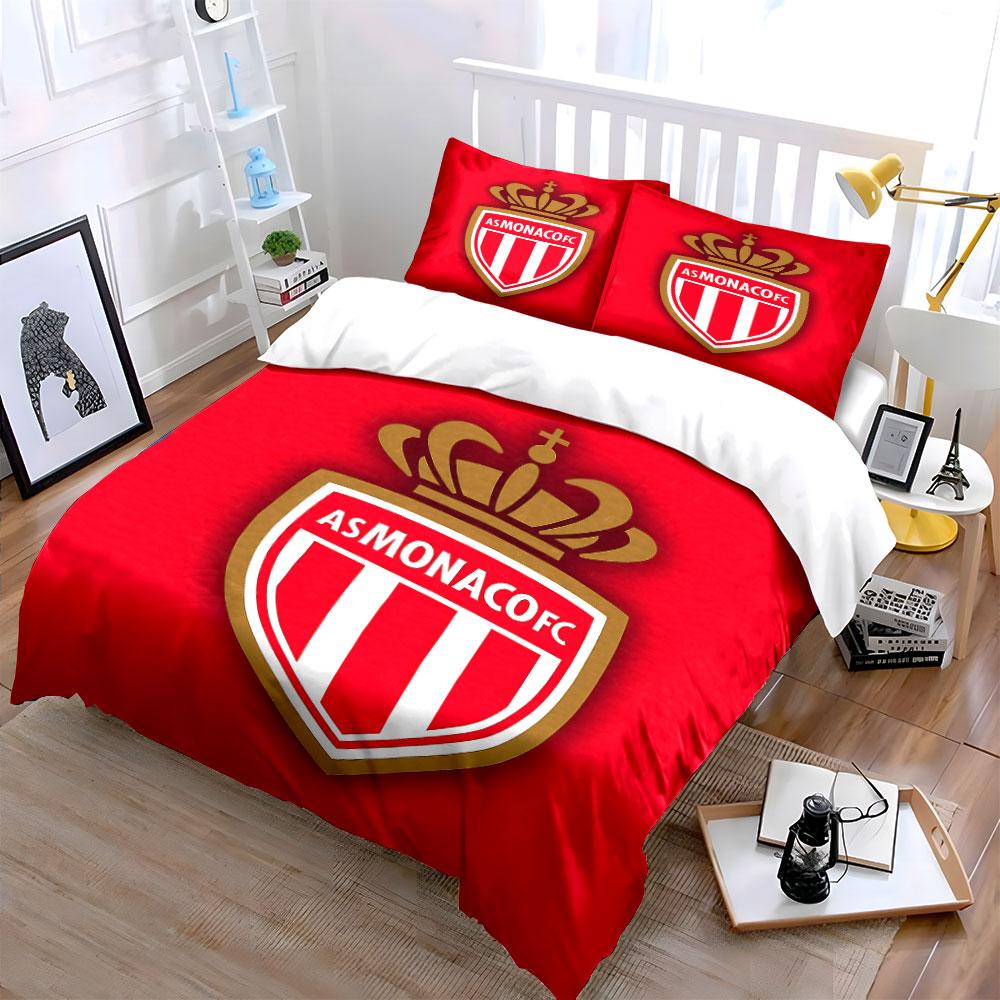"AS Monaco Red Bedding Set" Bedding Duvet Cover Set Duvet Cover Pillowcases (1 * Duvet Cover 2 * Pillowcases, without duvet insert)