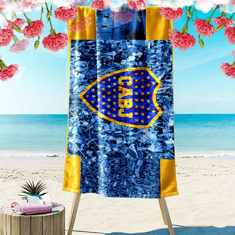 Boca Print Beach Towel, Large Soft Quick Dry Towel for Beach Camping Swimming