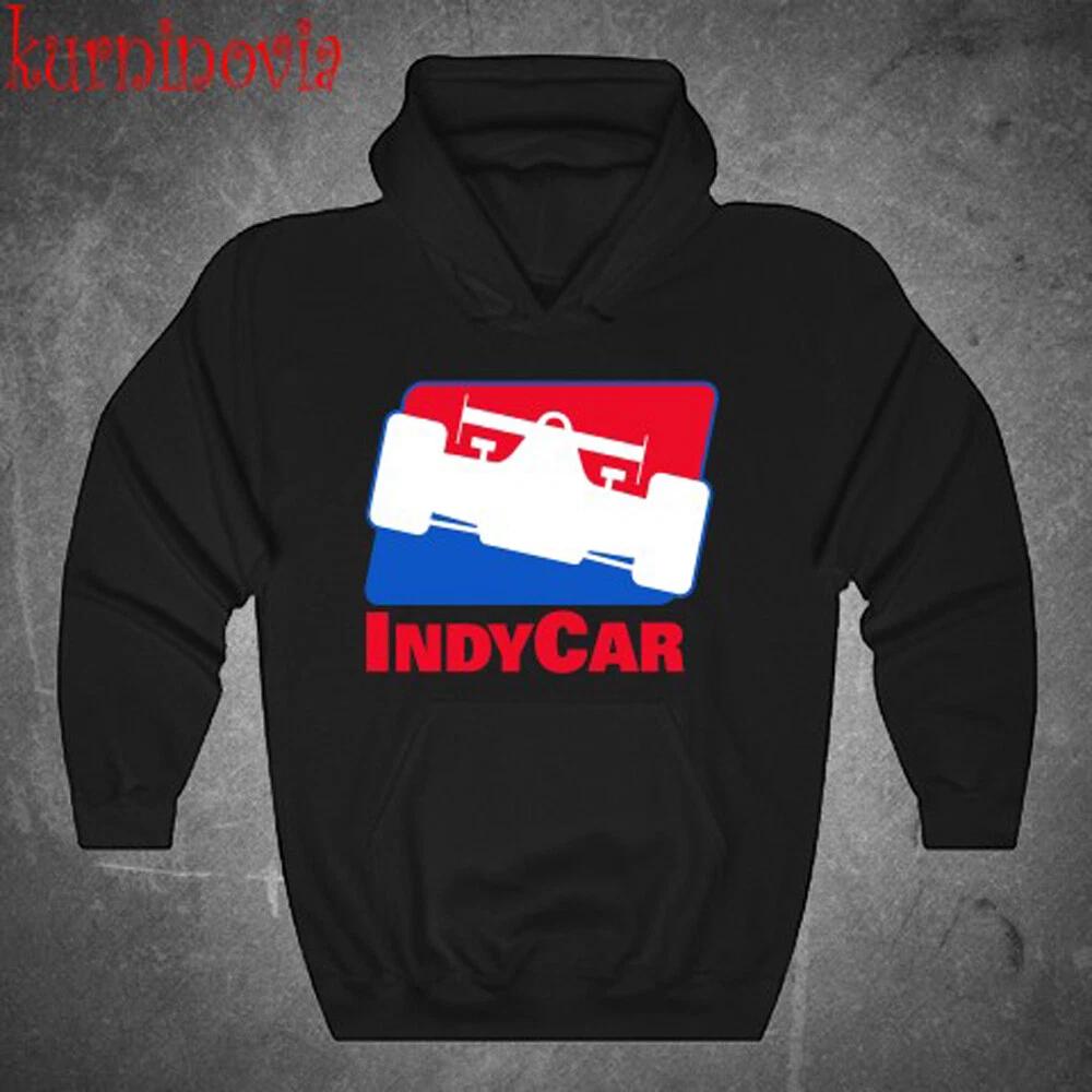 Толстовка-Повседневный Пуловер Свитшот Чемпионат Гонки Indy Car Черный Размер от S до 3XL