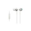 Ecouteurs Intra-Auriculaires - Sony - MDR-EX110AP - Blanc - Microphone Intégré - Commandes Sur Câble