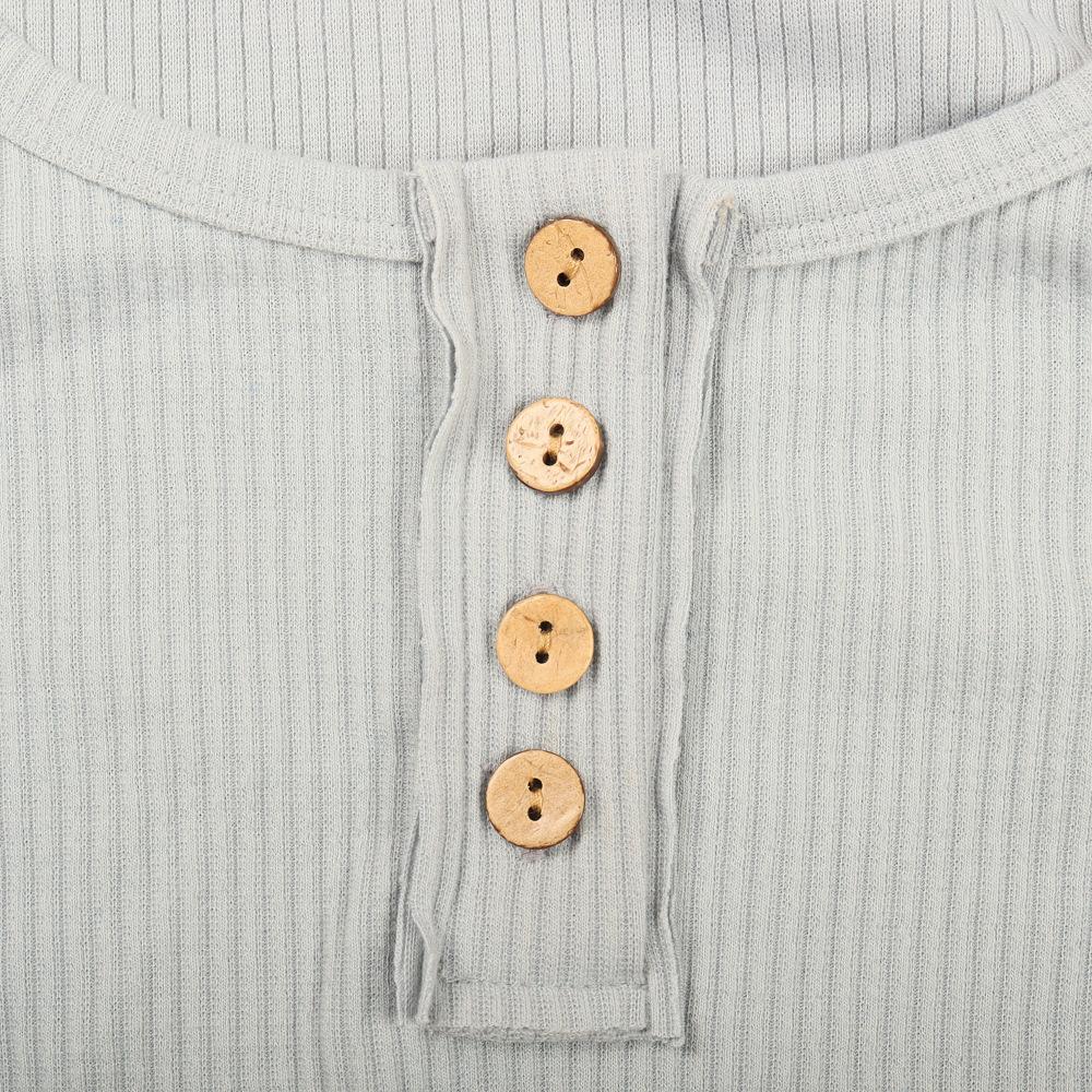 GMXIA Женские модные повседневные однотонные блузки и рубашки с круглым вырезом и длинным рукавом с принтом