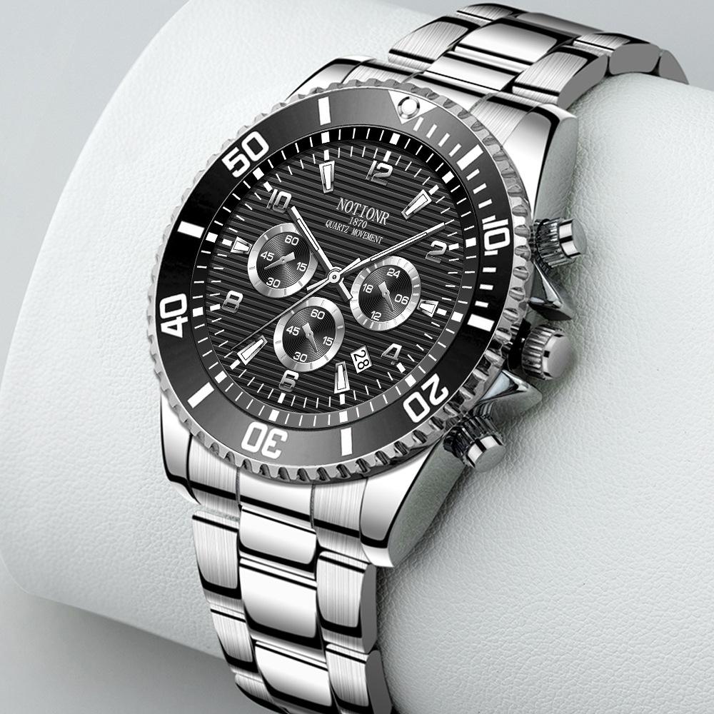 Fashion Business Men's Watch Multi-dial Men's Watch Sports Watch Classic Quartz Watch Stainless Steel Watch Calendar Watch