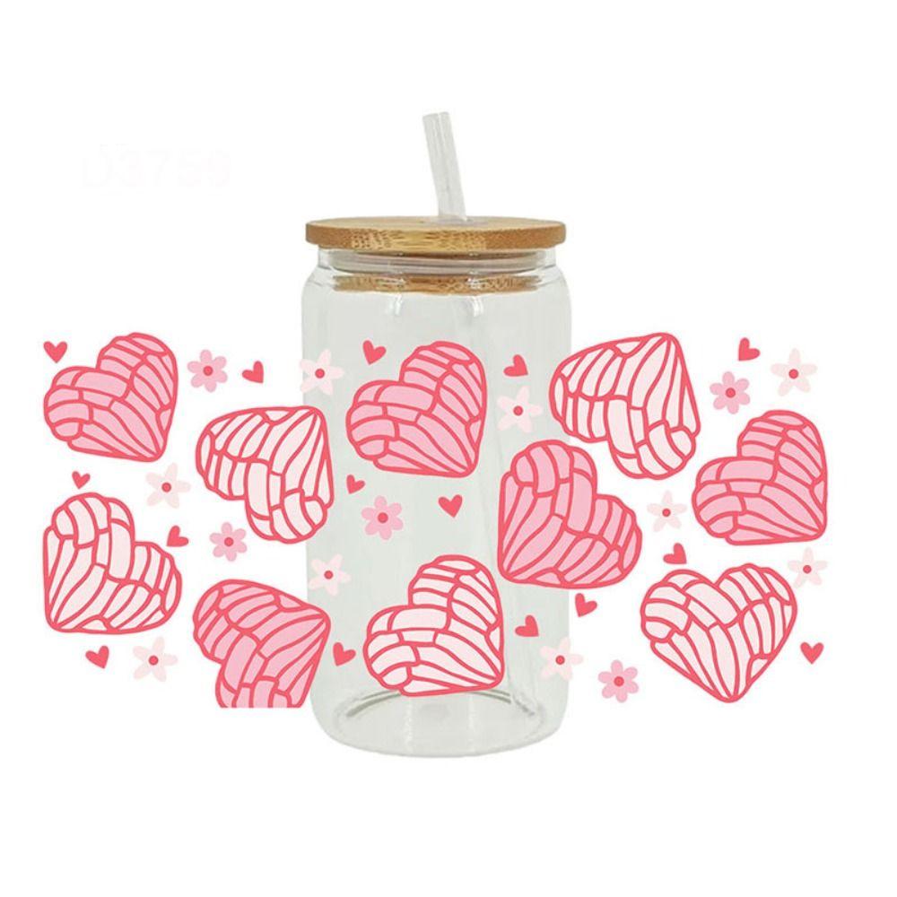 Кофейные печатные 3D УФ-наклейки для переноса DTF Водонепроницаемые наклейки на чашки Новые обертывания для чашек 16 унций