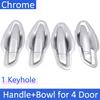 for Peugeot 3008 MK2 P84E 2017 2018      Chrome Door Handle Cover Car Accessories Stickers Rustproof Catch