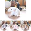 Plush Cute Rabbit Toy Keychain Pp Cotton Stuffed Bag Decor Gift For Kids Girls