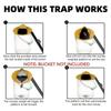 Мышеловка Многоразовая умная откидная и выдвижная крышка ведра Ловушка для мышей и крыс Гуманная или смертельная ловушка с автоматическим сбросом Стиль крысиной двери Мульти-ловушка