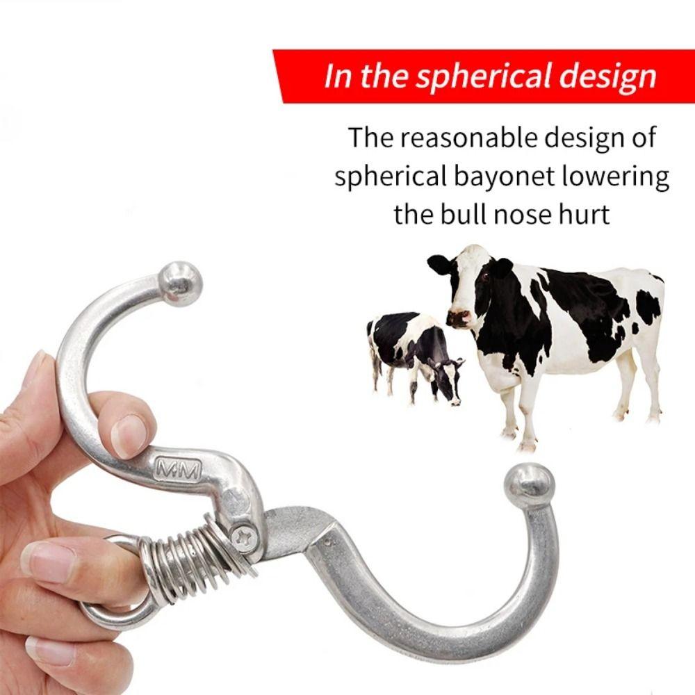 Пружинные кольца для носа крупного рогатого скота, зажим для носа скота из нержавеющей стали, принадлежности для животноводства