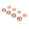 4PCS Speaker Isolation Feet Pad Shock Absorption Amplifier Spike Isolation Feet Mat for Turntable