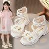 Girls' Sandals Summer Fashion Princess Shoes Summer Open Toed Little Girls' Student Roman Shoes