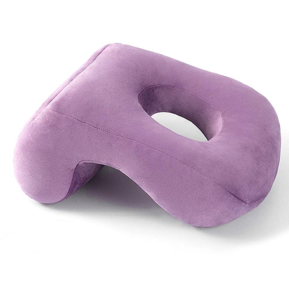 Plush Hollow Reclining Pillow Facial Support Cushion Pillow Office Nap Pillow Men/Women